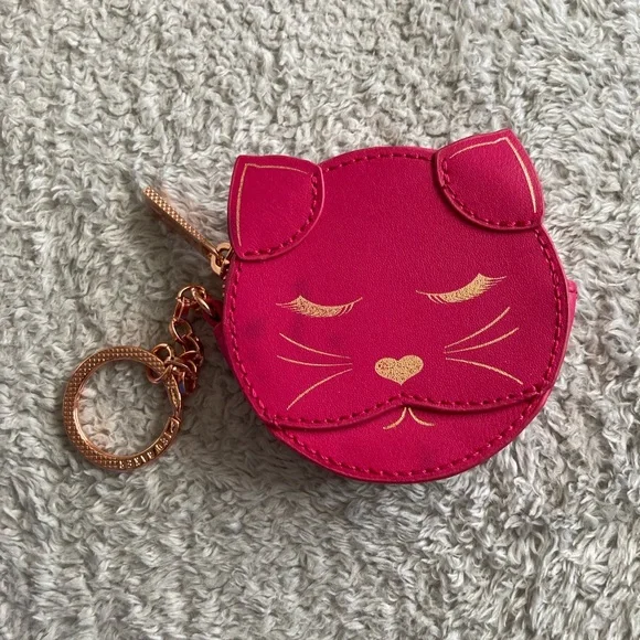 Ted baker Cat Face Coin Purse Keychain - Picture 2 of 13